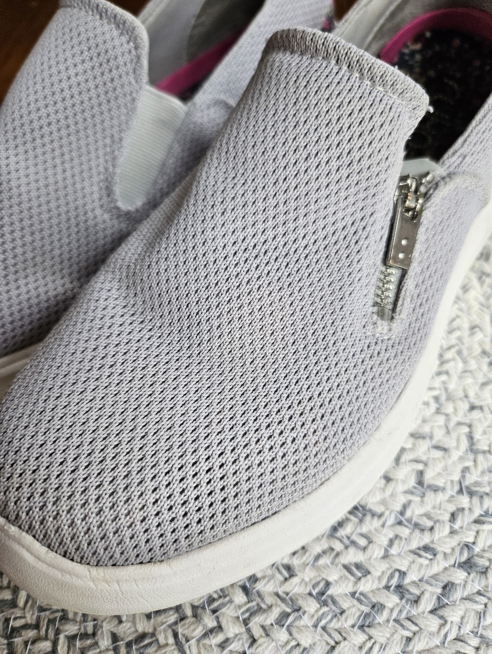 Ryka Women’s Mesh Slip-Ons Shoe with Floral Detail - Picture 6 of 8